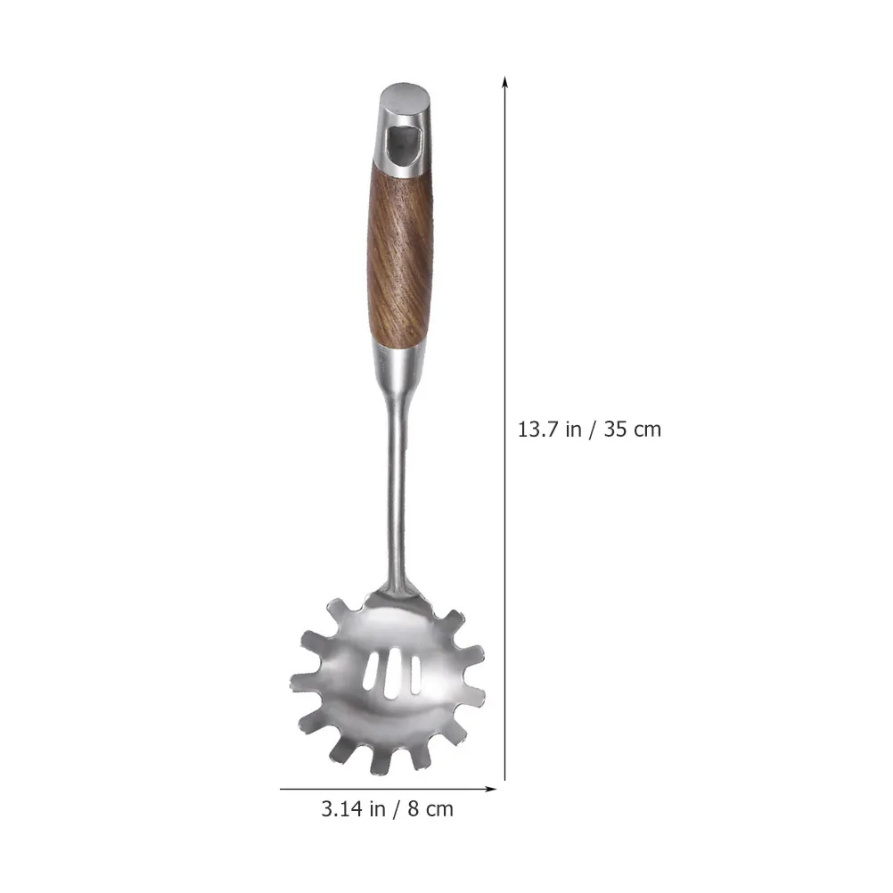 High Quality Stainless Steel Noodle Spoon Server Slotted Spaghetti Strainer Spoon for Pasta Noodles Eggs Dumplings Kitchen