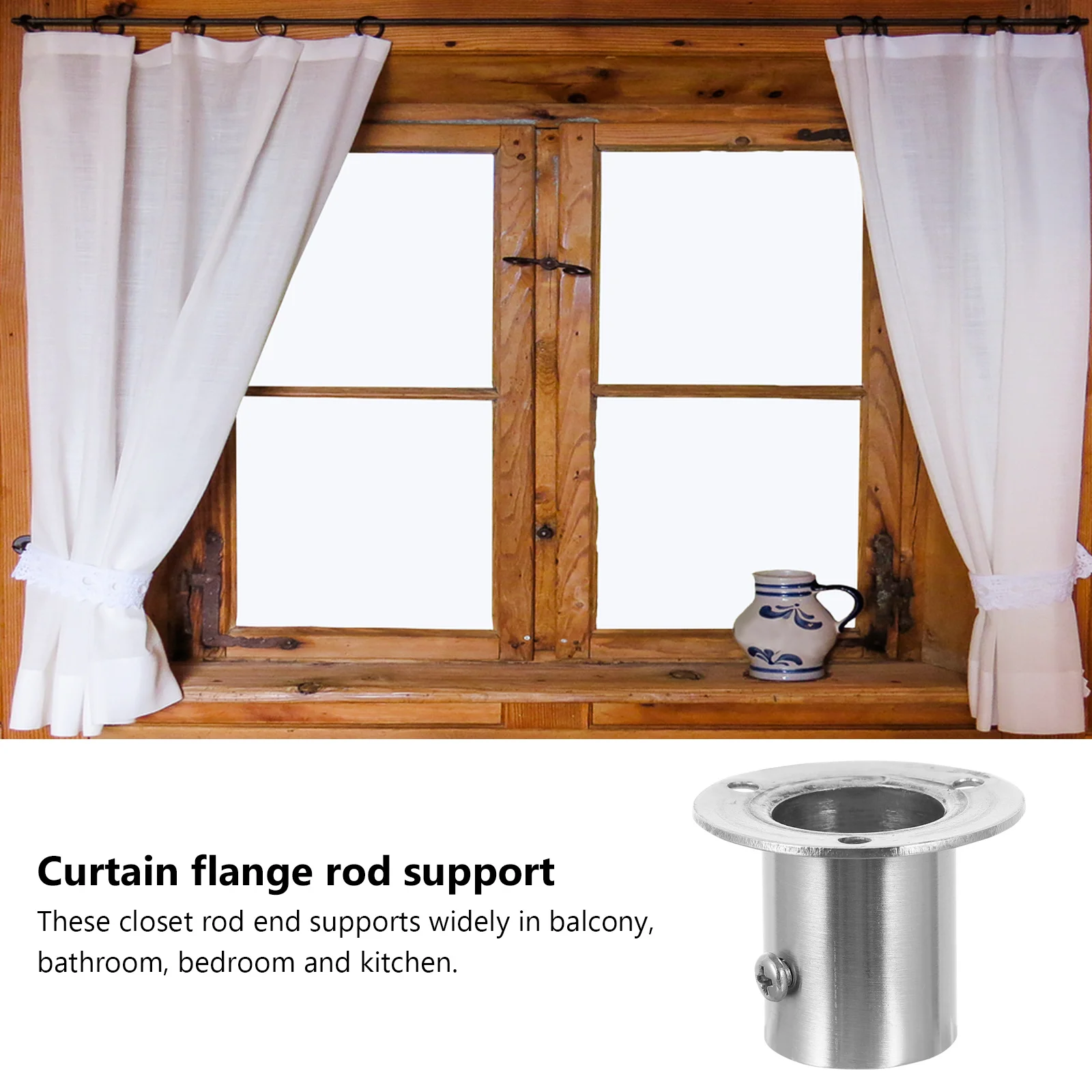 4 قطعة خزانة من الفولاذ المقاوم للصدأ قضيب المقبس قابل للتعديل خزانة شفة حامل دعم قوي للمطبخ شرفة الحمام