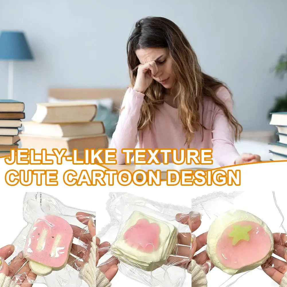 

Silicone Cake Water Squishy Cake Toy Soft Sticky Stress Relief Ball Mochi Fidget Toys for Kids Adults Birthday Party Favors