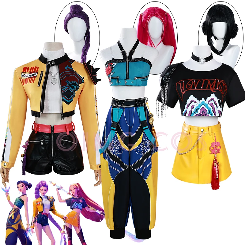 

K-POP Охотники на демонов Руми Косплей Костюм Мира Зои для взрослых Карнавальная форма Аниме Костюмы для Хэллоуина Маскарад Женская игра