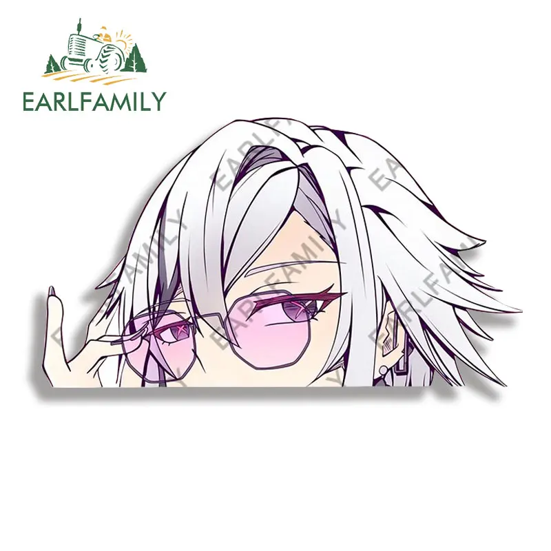 EARLFAMILY 13cm for Genshin Impact Vinyl Car Wrap Stickers Trunk Windows Motorcycle Decal Anime Graffiti Car Accessories