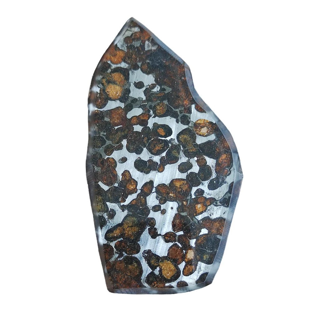 

40.8g SERICHO Pallasite Olive Meteorite Slices Natural Meteorite Material Olive Meteorite Specimens - From Kenya - QA279