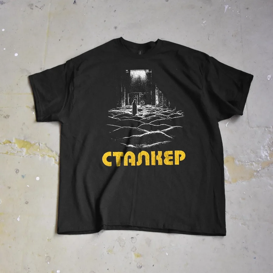 Stalker T Shirt - Andrei Tarkovsky Cult Film Tee Four season popular unisex cotton T-shirt