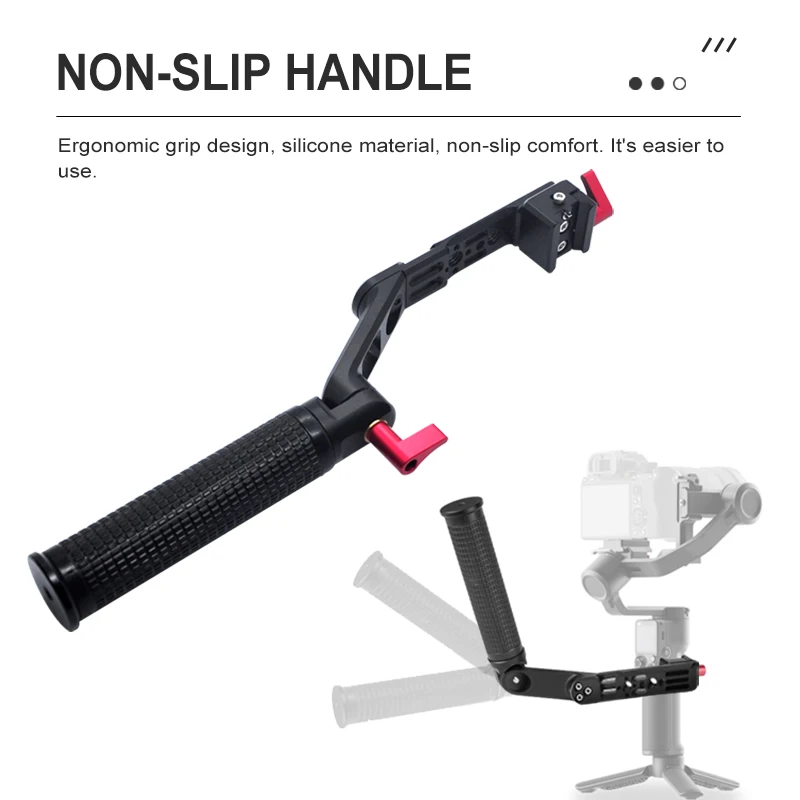 Adjustable Gimbal Handle Camera Holder Mounting Clip Camera Stabilizer For Slr 1/4 3/8 Screw Gimbal Handle