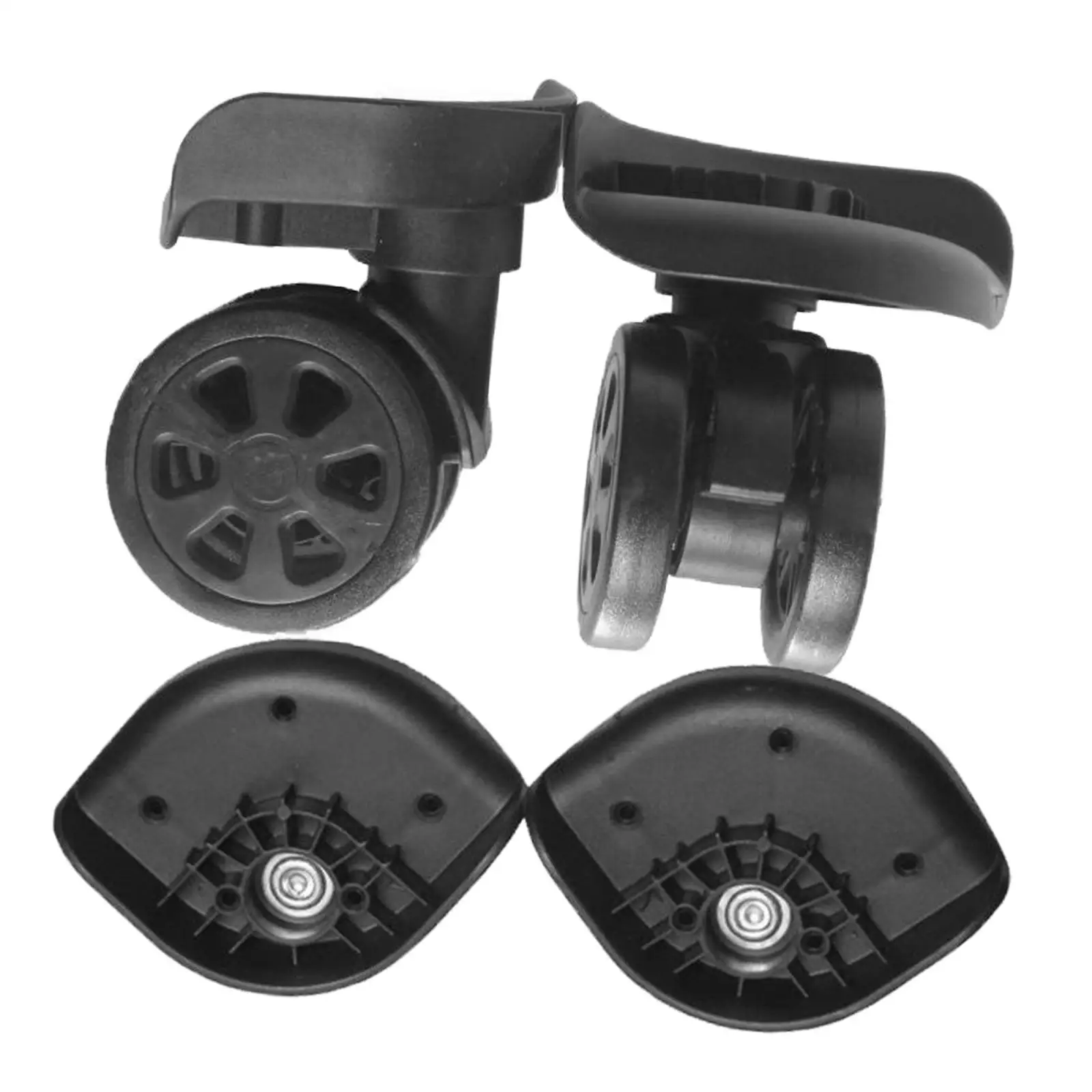 

2pcs Suitcase Luggage Swivel Wheel Plastic Mute 360 Wheels Casters