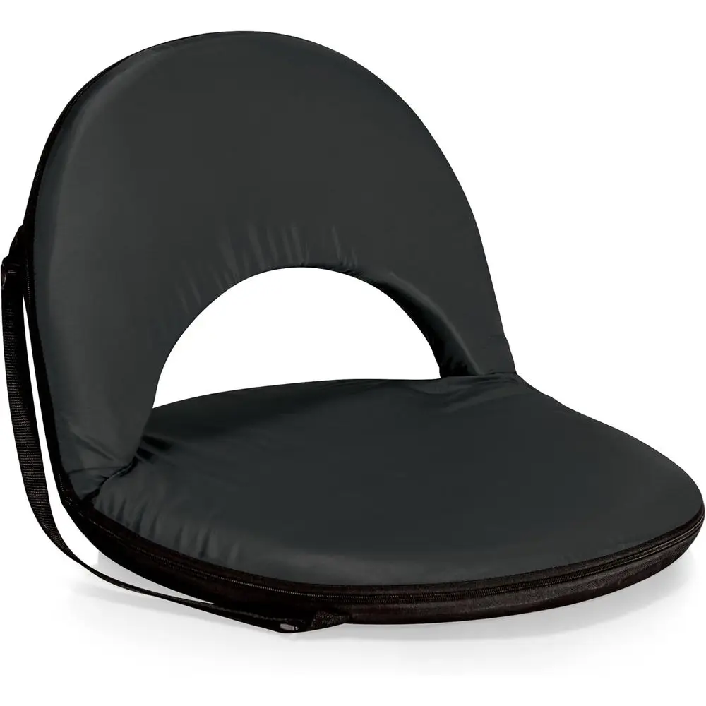 

Portable Reclining Stadium Seat with Backrest, Cushioned Bleachers, Armrests, and Adjustable Back Support