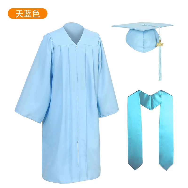 2026 3-Pieces Set Adults Graduation Bachelor's Uniform Graduation Gown Graduation Ceremony Party Performance Photography Clothes