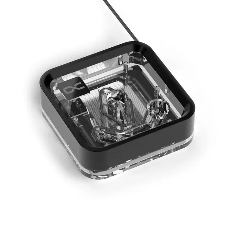 Alphacool Core 1 LT Aurora Acrylic CPU Water Block Compatible AMD AM4,AM5,For INTEL LGA 1700 Cooler,Nickel Plated Copper