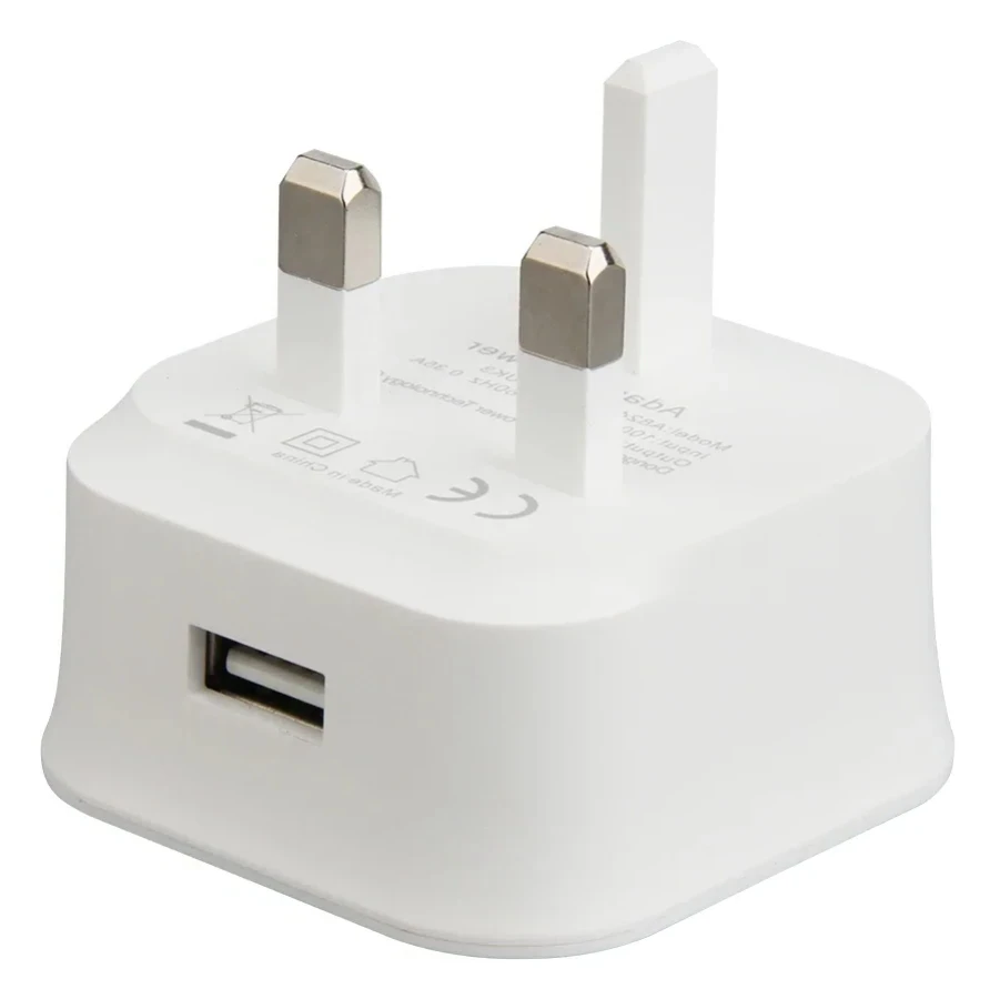 

100pcs 3 Pin UK Plug 1 Port USB Wall Charger 5V 2A Power Adapter Charging For iPhone iPad Tablets Mobile Phones