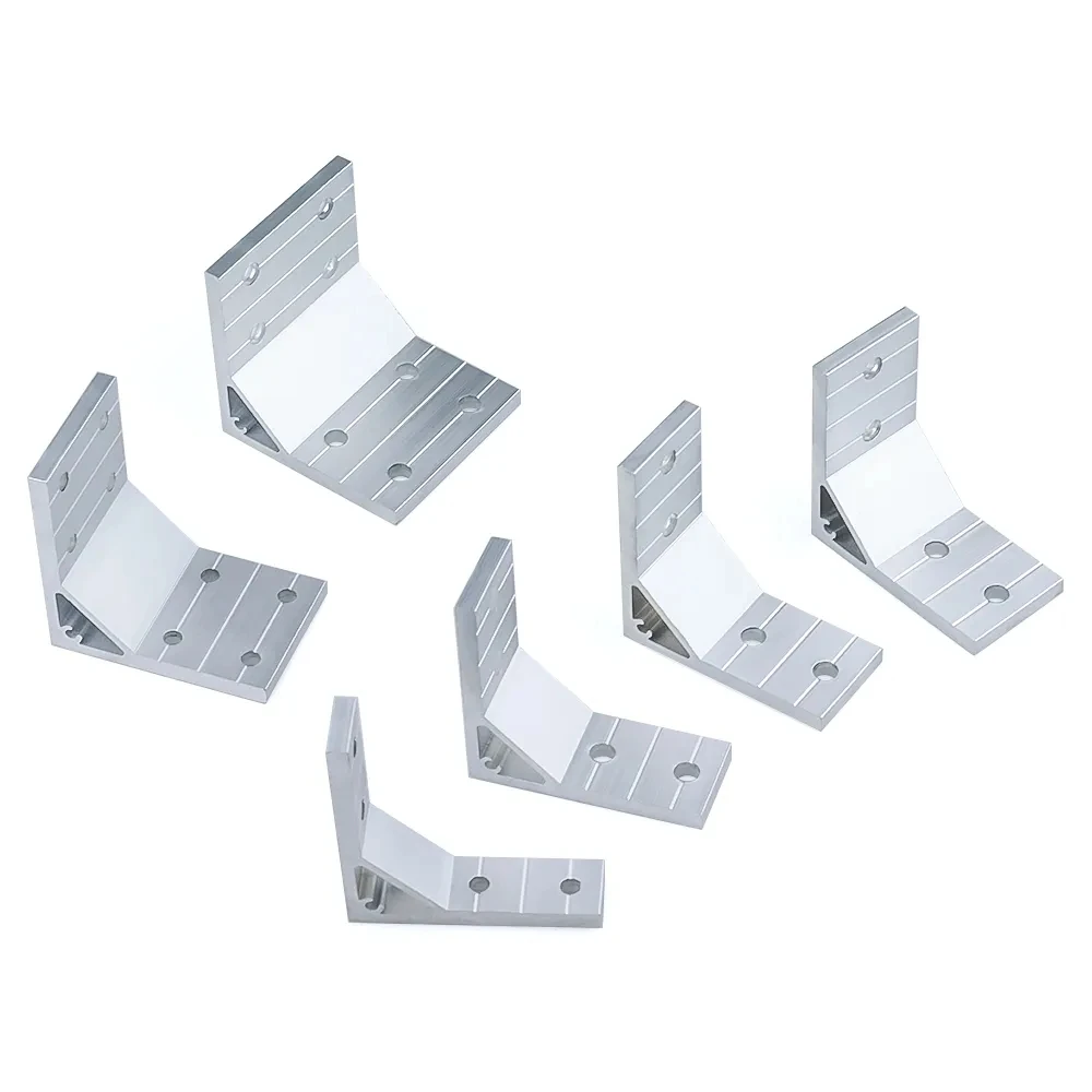 4Pcs 78x78mm 90 Degree Corner Bracket Joint Enhanced Angle Connector for 2020 3030 4040 4545 5050 6060 8080 Aluminum Profile view 3