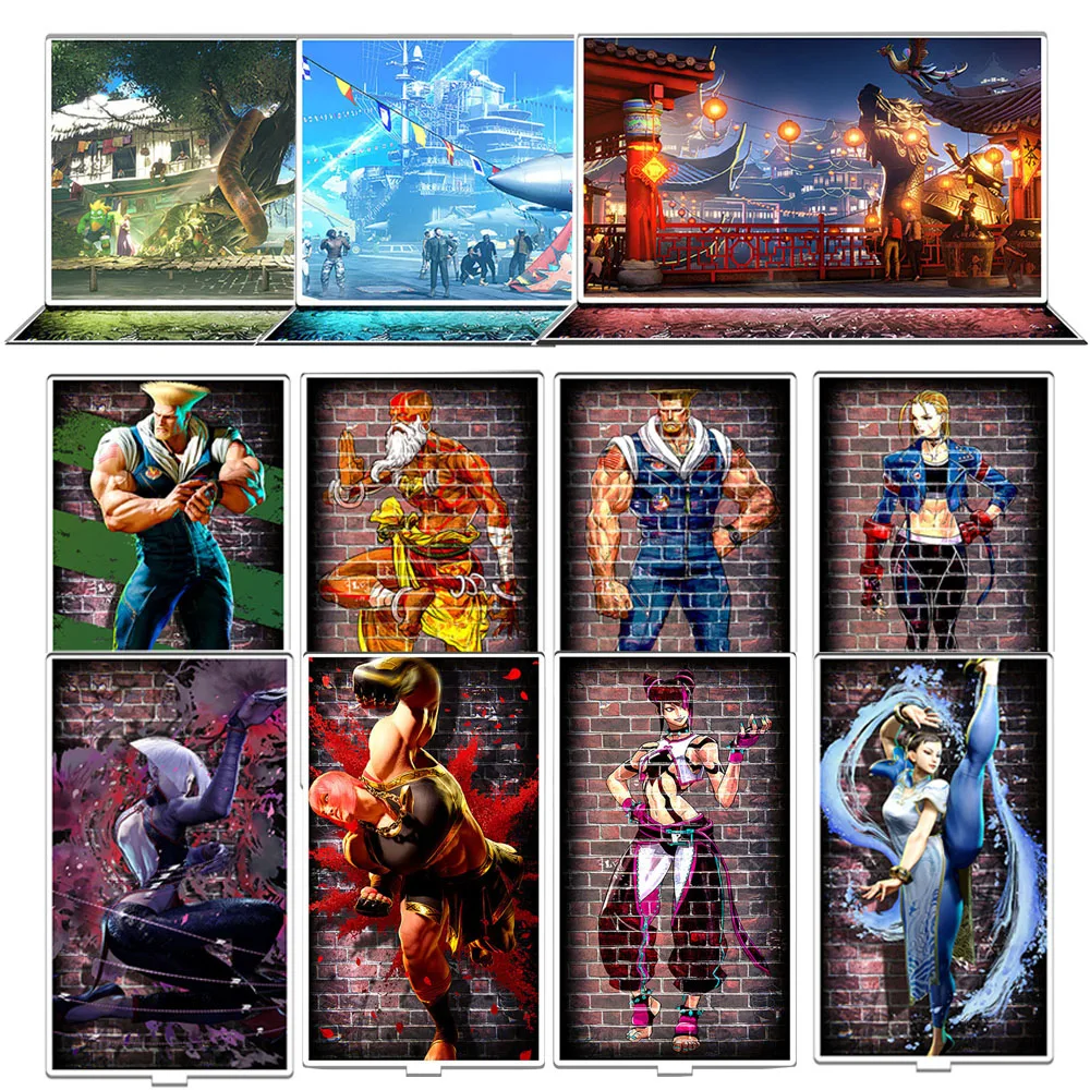 

Single Player Fighting Game Peripheral Stand Acrylic Figure Stylish Merch Desktop Ornaments Cool Birthday Gifts for Enthusiasts