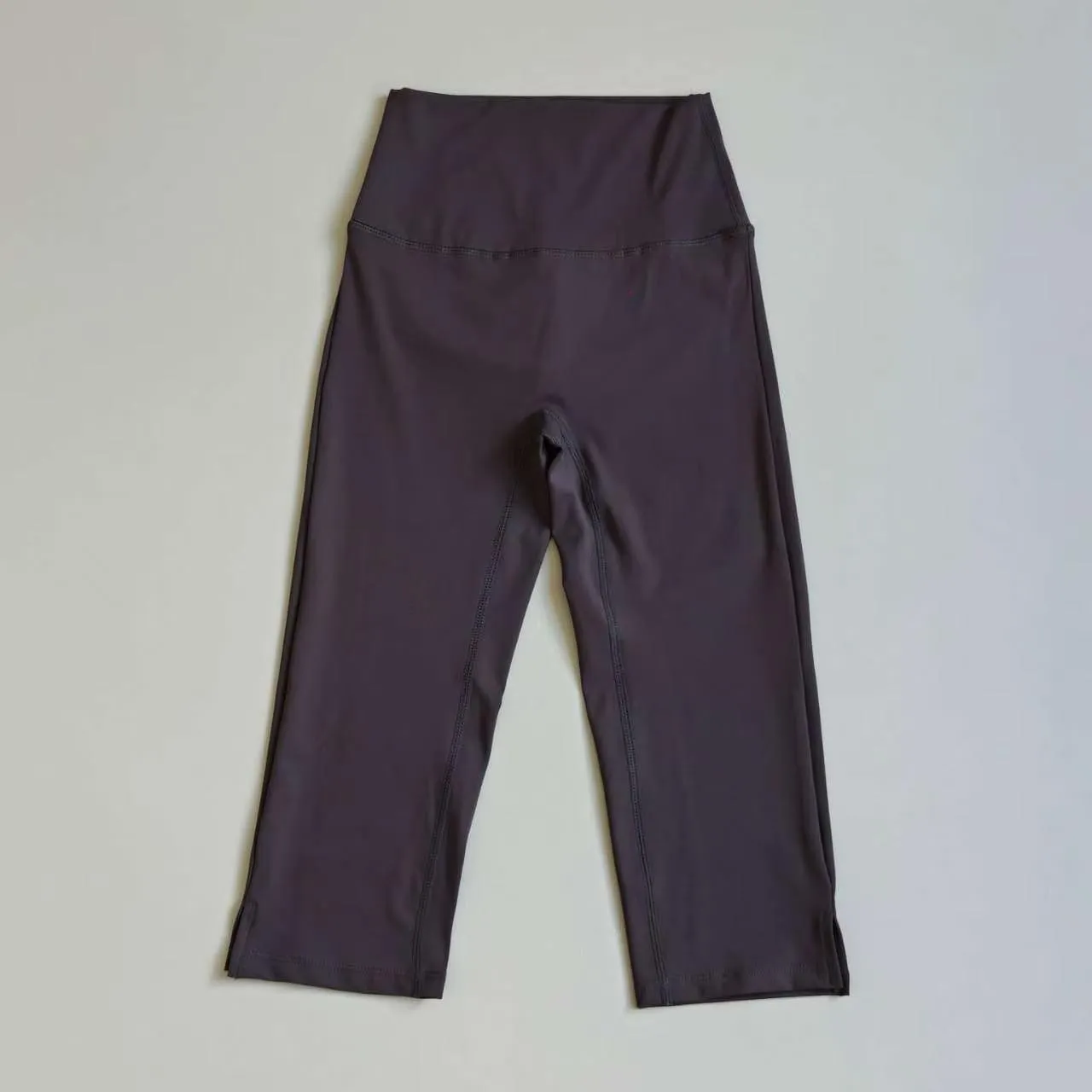 Nackte Yoga-Hose für Damen, dehnbar, hochtailliert, Hüftlift, Bauchtraining, Fitness, Supermodel-Cropped-Hose, Sport-Laufhose – Detail 8