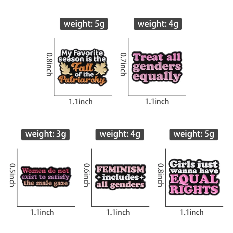 My Favorite season is the Fall of the Patriarchy Enamel Pin Feminism Brooch Equal Right Badge Bag Lapel Accessory Jewelry Gifts