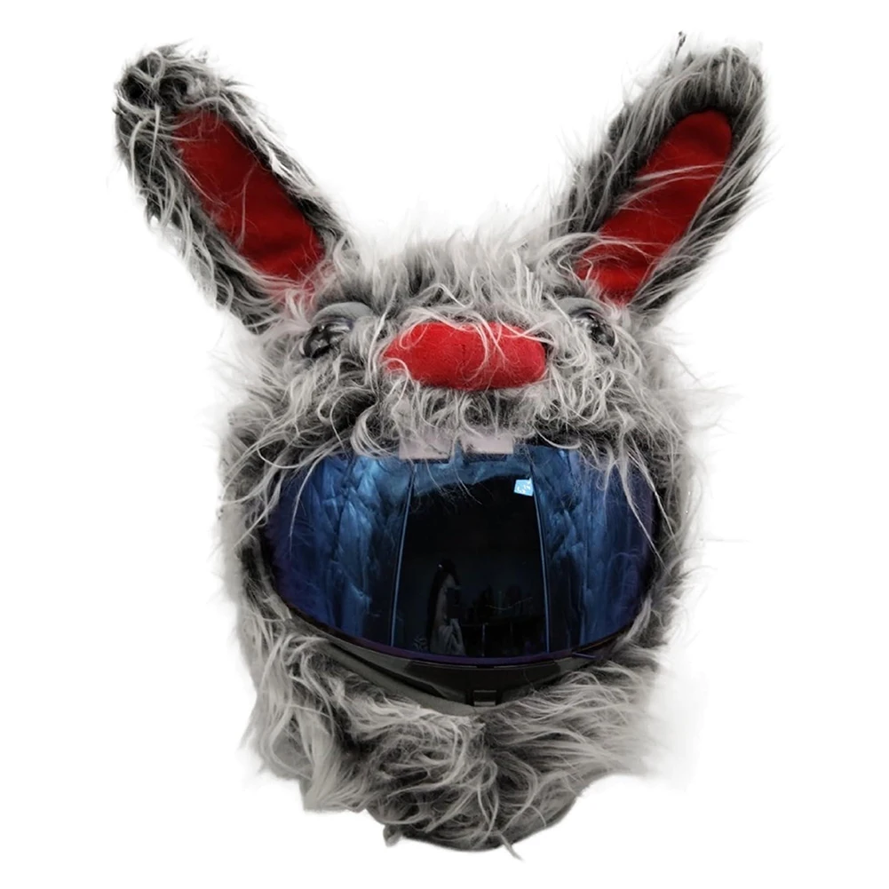 Motorcycle Helmet Covers Suitable for Most Full Face Helmets, Decorative Animal Plush Motorbike Helmet Cover for Fun Rides