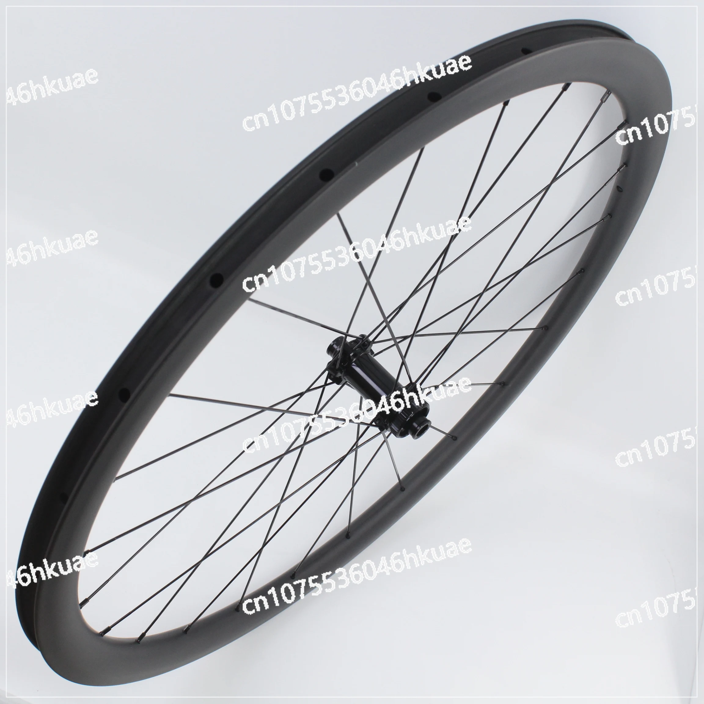 Through Axle Disc Brakes, Straight Pull Hubs, Tubular Inner Tubes Road Bike, Martin Unpainted Full Carbon Fiber Wheelset,