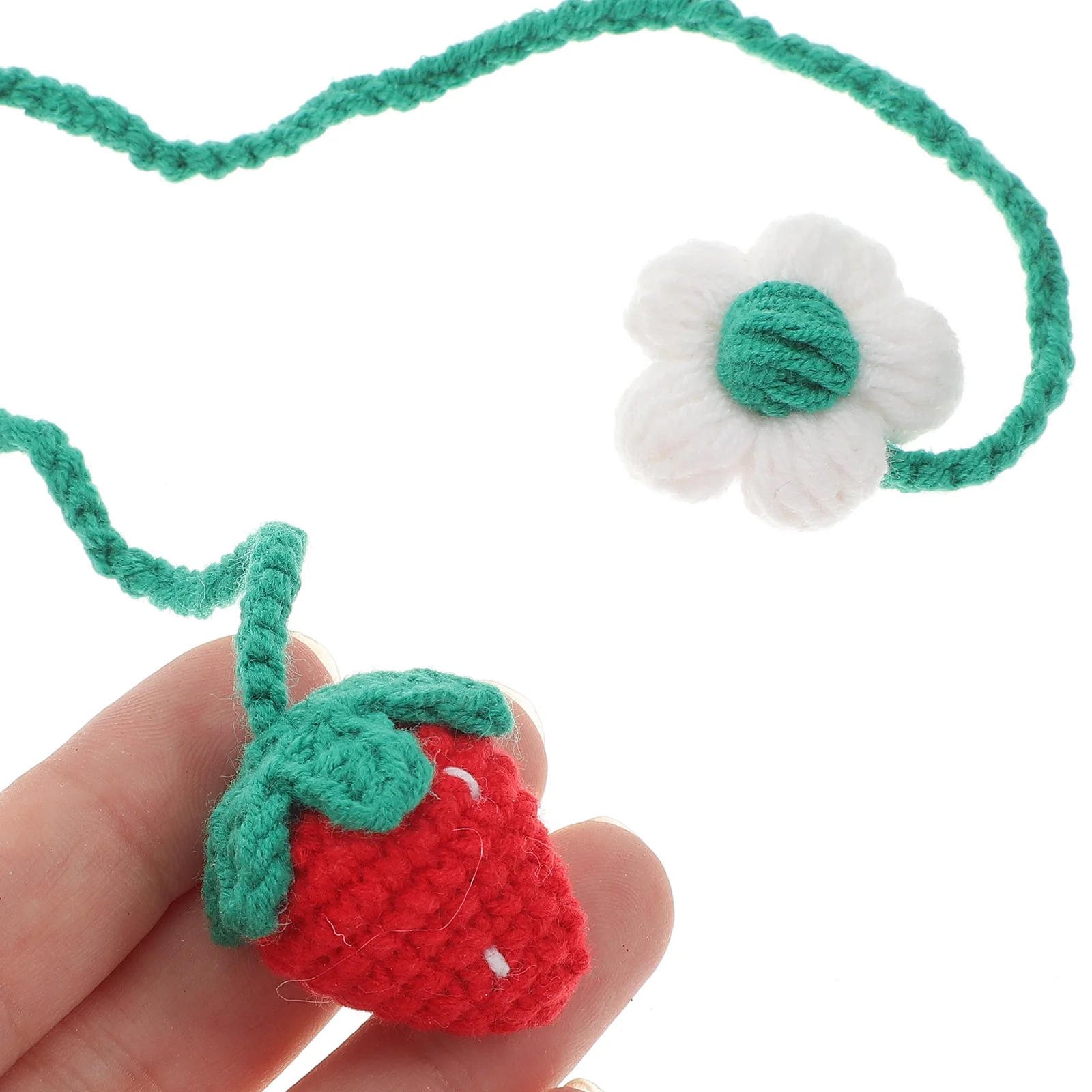 

Creative Crochet Car Pendant Decorations H made Bookmark Rearview Mirror Hanging Accessories Stylish Interior nament