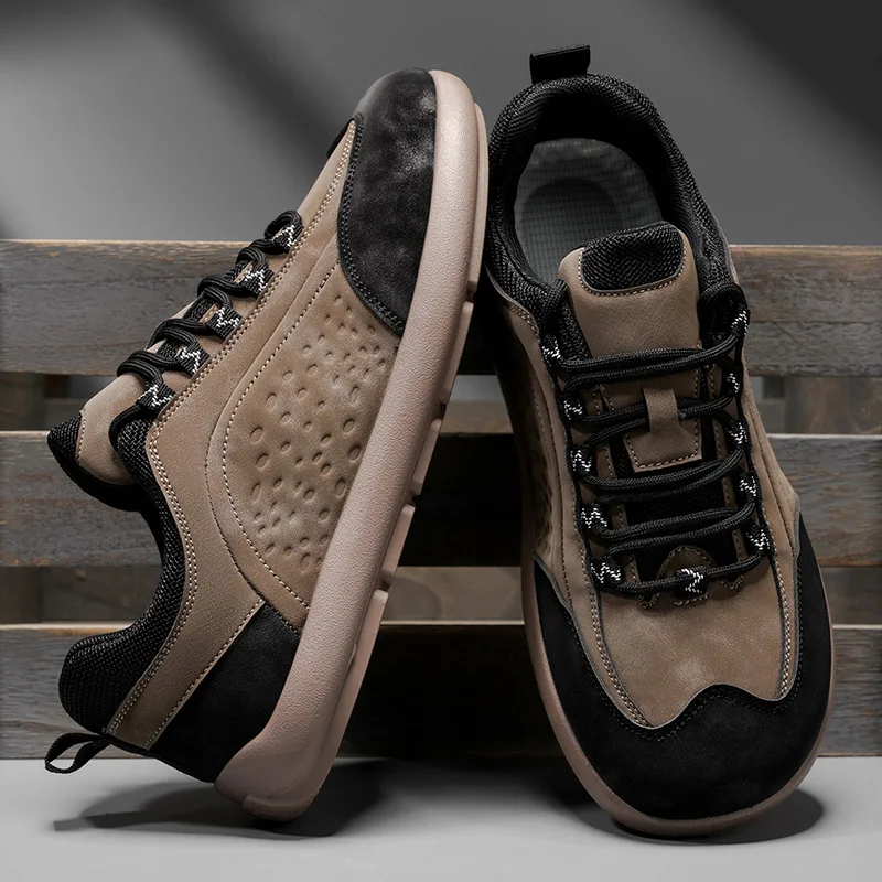 

Large men's wide toe outdoor casual shoes new fashionable and comfortable walking shoes casual sports shoes low cut travel shoes