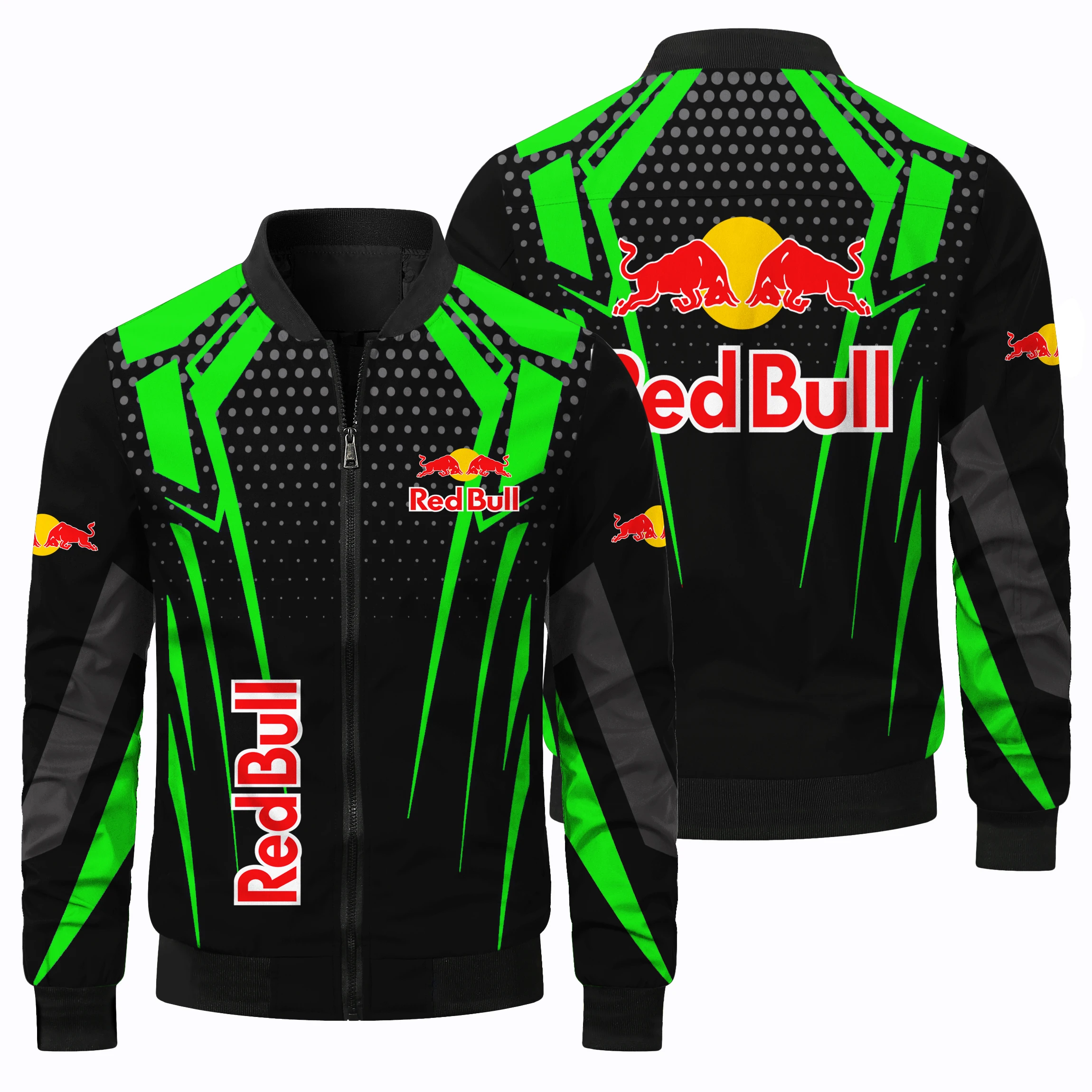 New Red Bull Racing Jacket Extreme Sports Red Bull Printed Men's Jacket Outdoor Sports Motorcycle Jacket Red Bull Clothing