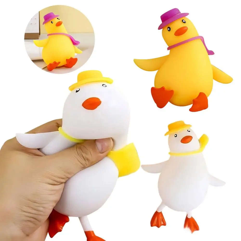 Duck Toy Cartoon Duck Stress Relief Toy Squeezable Fidget Toy for Hand Exercise Soft Stretch for Relaxation Anxiety Relief