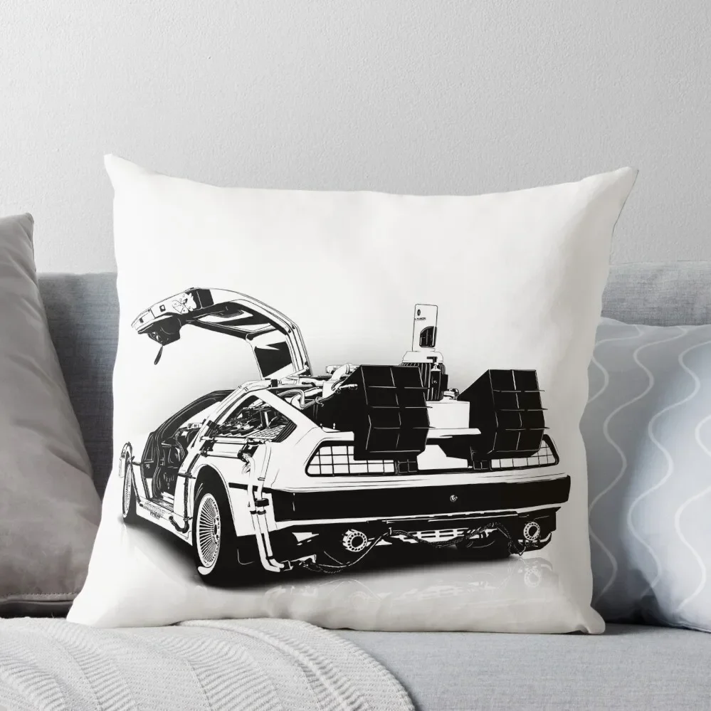 Delorean Vector Throw Pillow Pillowcases Decorative Pillow Covers For Sofa Christmas Pillowcase Pillow