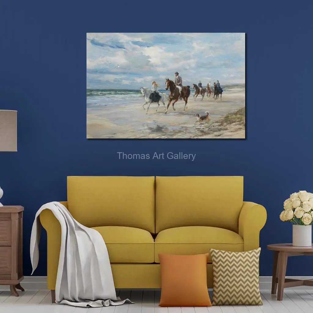 Fox Hunting Canvas Art HD Print Heywood Hardy Hounds Riders Painting Traditional Wall Decor for Office Club & Wine Cellar Gift