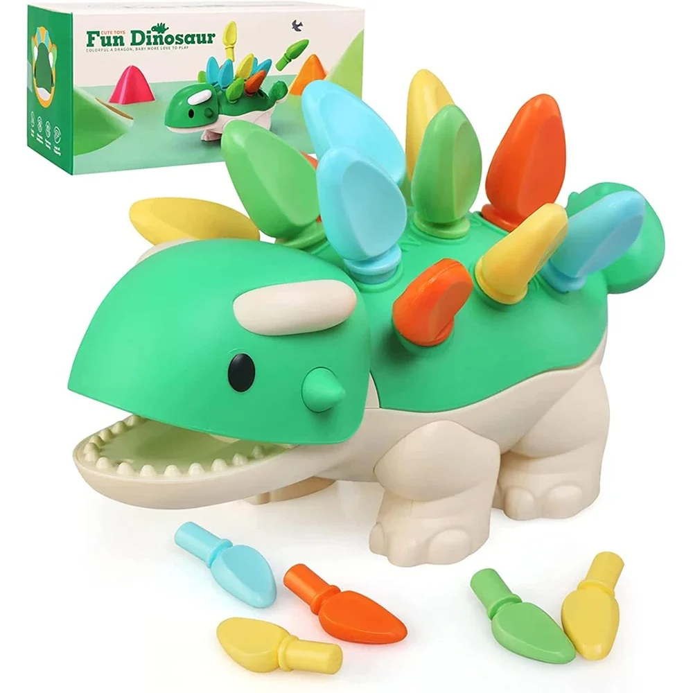 Jouets éducatifs d'apprentissage Montessori, jouets dinosaures à motricité Fine, jouets sensoriels préscolaires pour enfants