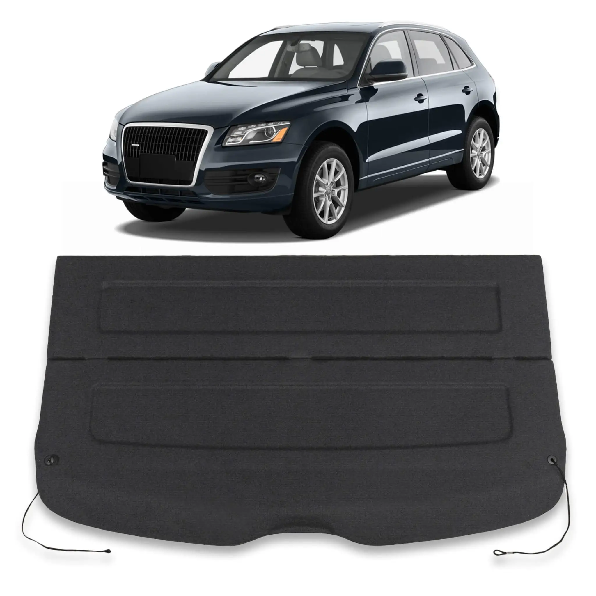 Un-retractable Rear Parcel Shelf Roller Blind Boot Load Trunk Cargo Cover Interior Accessory for Audi Q5 2009-2018