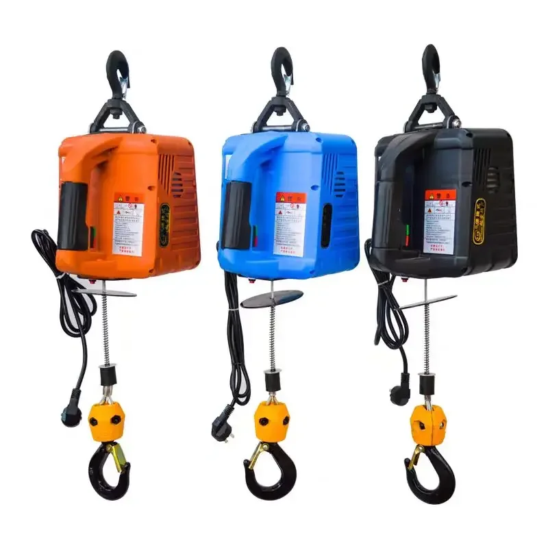 New Warehouse 200kg 300kg 500kg Remote-Controlled Por Wire Rope Traction Hoist Construction Cle Hotels Retail
