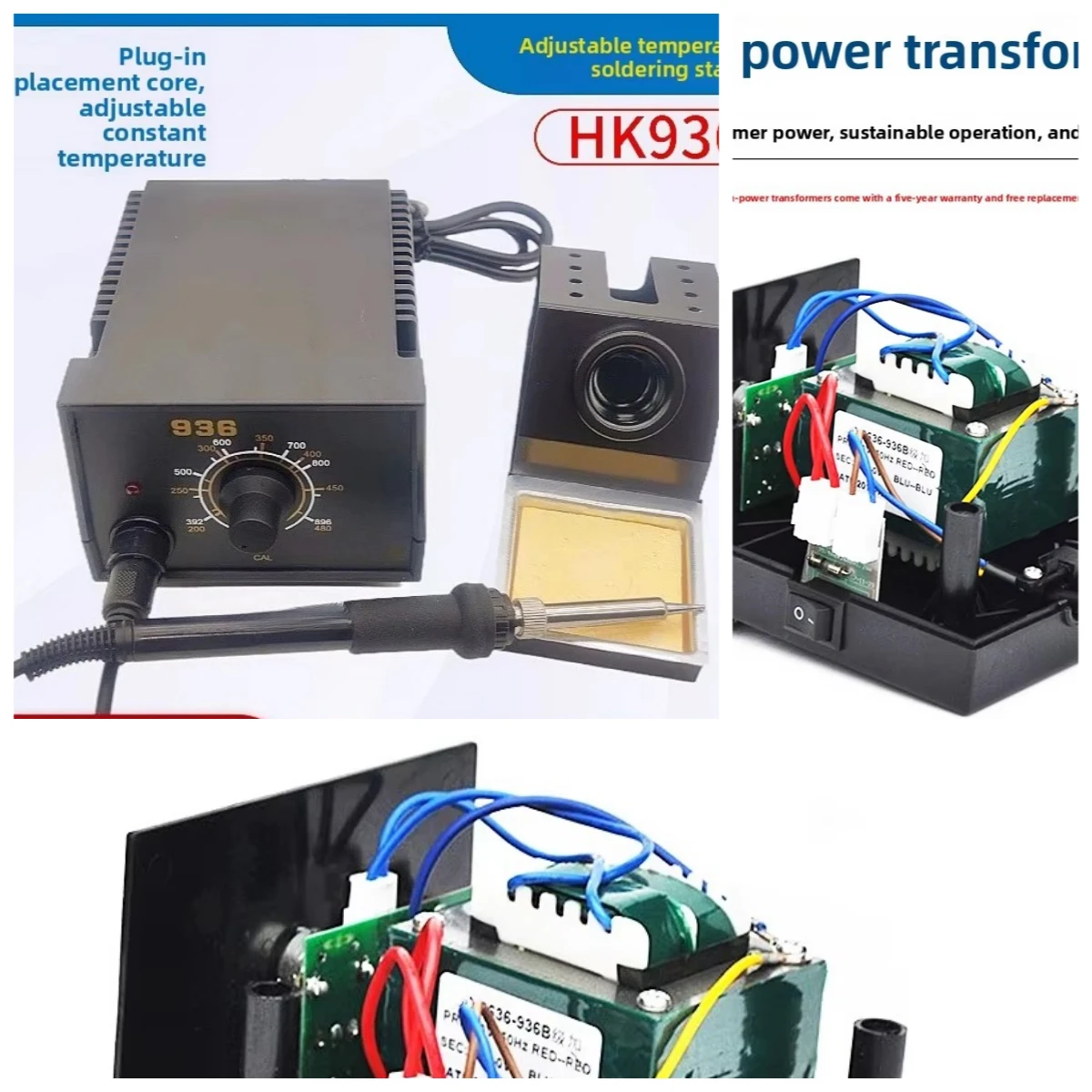 HK936 60W constant temperature soldering iron anti-static temperature control welding table temperature control welding table