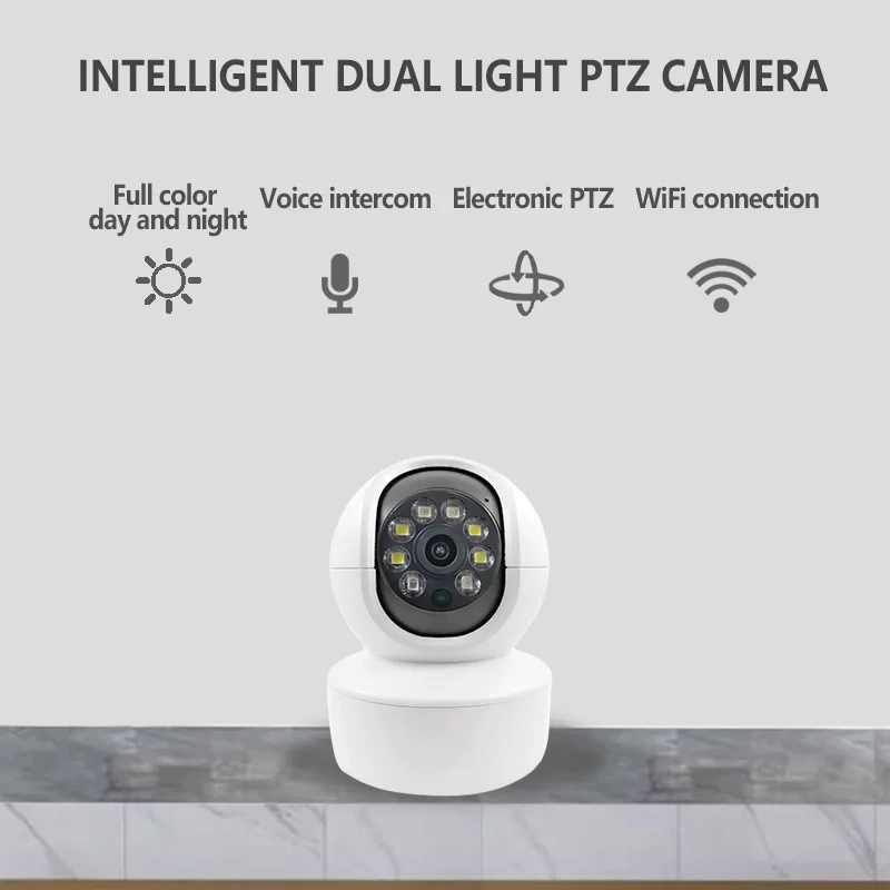 R9-20R 1080P Wireless HD Monitor Camera Shaking Machine Dual Light Source Infrared White Intelligent Dual Light Cloud Head