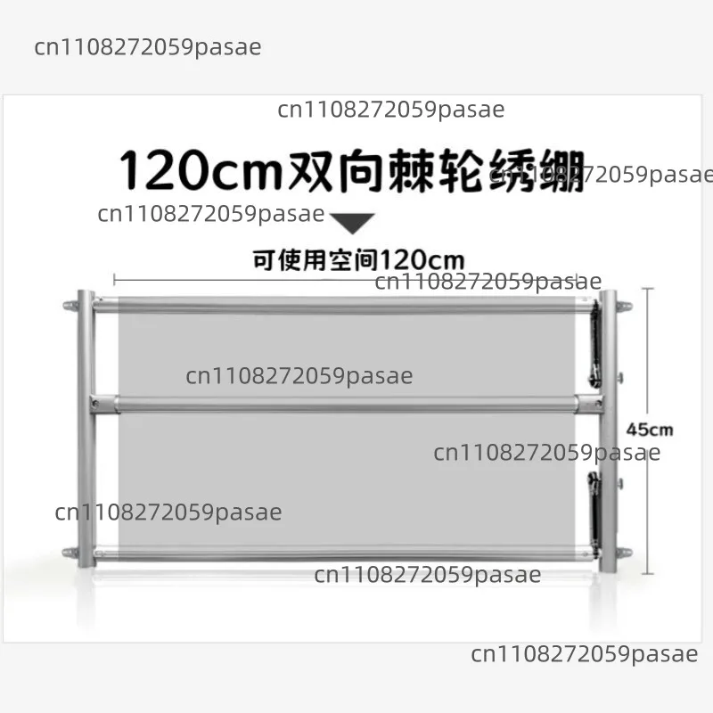 Stretch Aluminum Alloy Cross Stitch Two-way Ratchet StretchFabric Press Rod Heavy Duty Stretch Thickened
