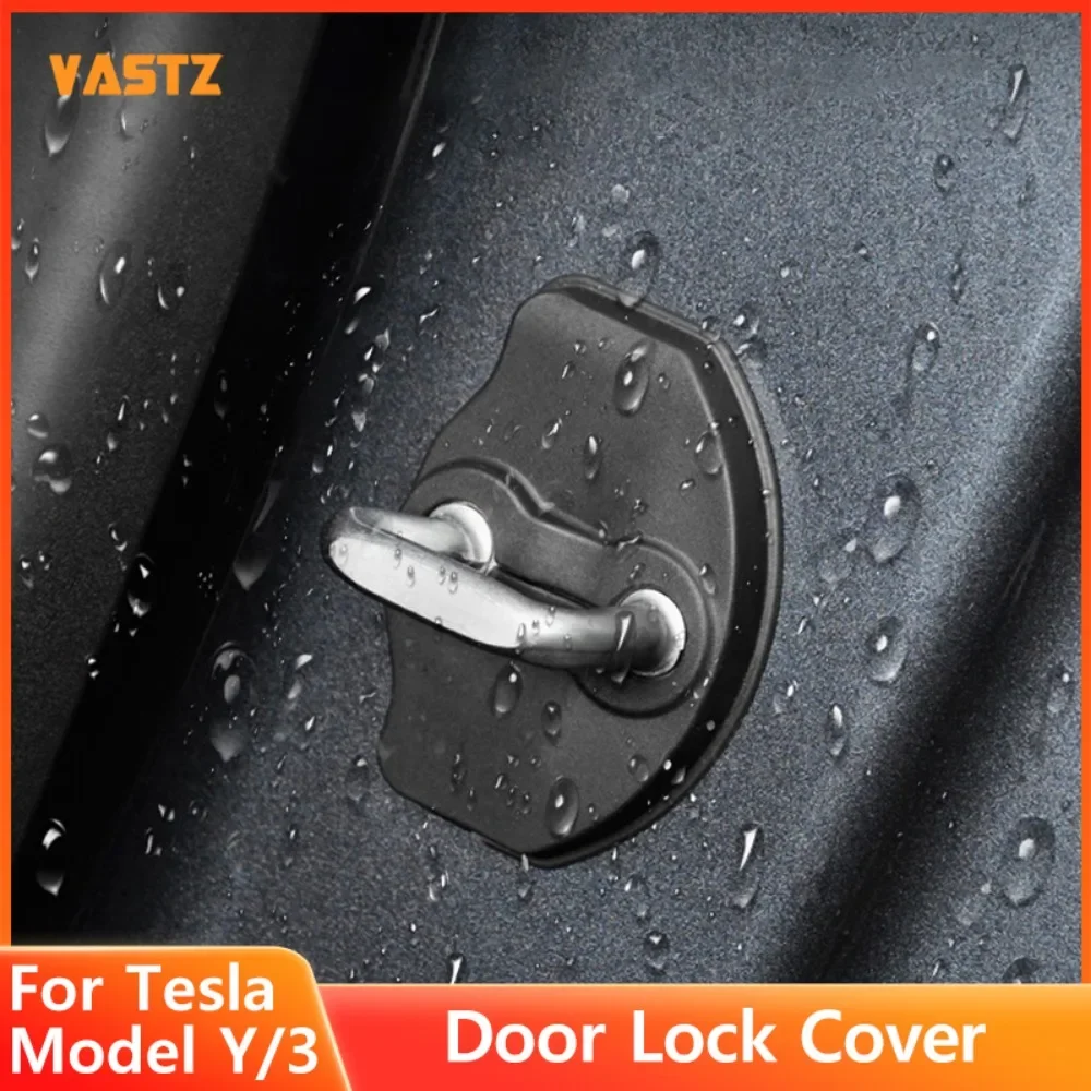 For Tesla Model Y 3 TPE Original Car Customization Anti-corrosion and Anti-rust Scratch ResistantDoor Lock Cover Protector
