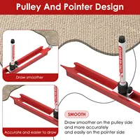 New Metal Profile Scribing Ruler Contour Gauge Adjustable Locking Precise Measuring Gauge Profile Duplicator Woodworking Tool