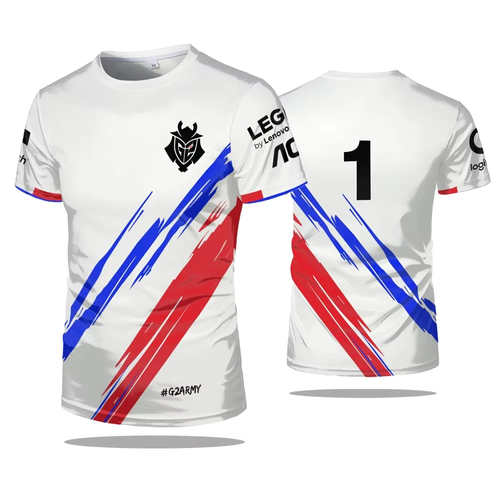 ESports Games G2 Team Niko Uniform Sports Men T-shirt CS GO LOL Game Contest Jerseys T Shirts 2024 Boys Training Clothing Tops