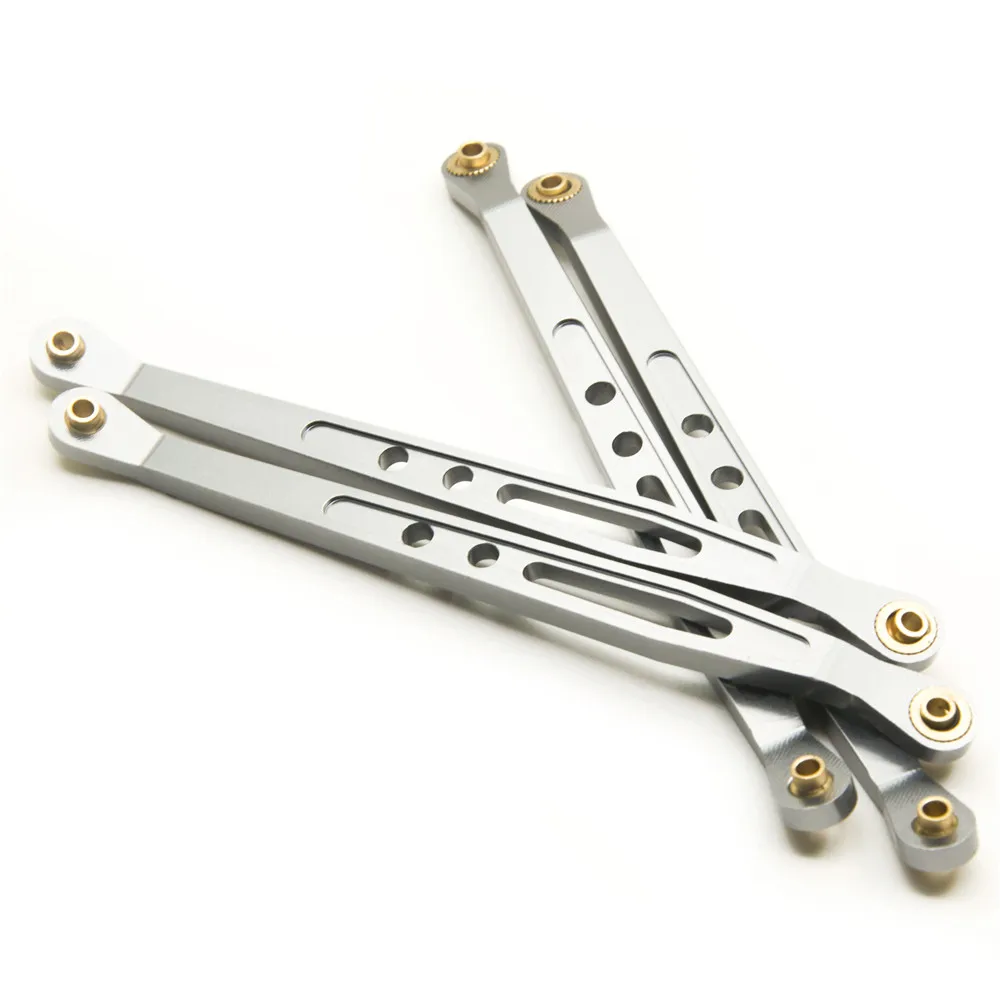 AXSPEED-Juego de eslabones superiores inferiores de suspensión de chasis de aleación de aluminio, para 1/10 Axial Wraith 90018 RC Rock Crawler