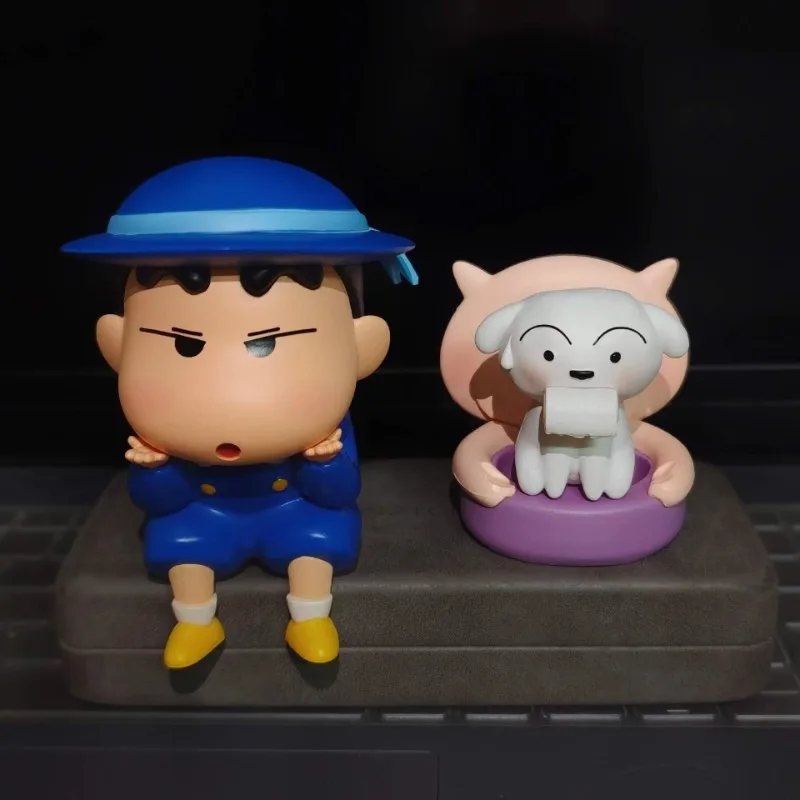 New 10cm GK Crayon Shin-chan cos school uniform, creative Shin-chan figure, Fatty Zaemon, little white model, trendy ornaments