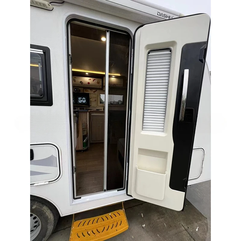 European door, RV door with screen door, aluminum alloy RV tour 620 * 1800mm