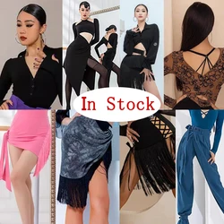 Hot Sale! Latin Dance Tops For Women Adult Professional Rumba Practice Shirt Ballroom Dance Costumes Ship Within 24 Hours