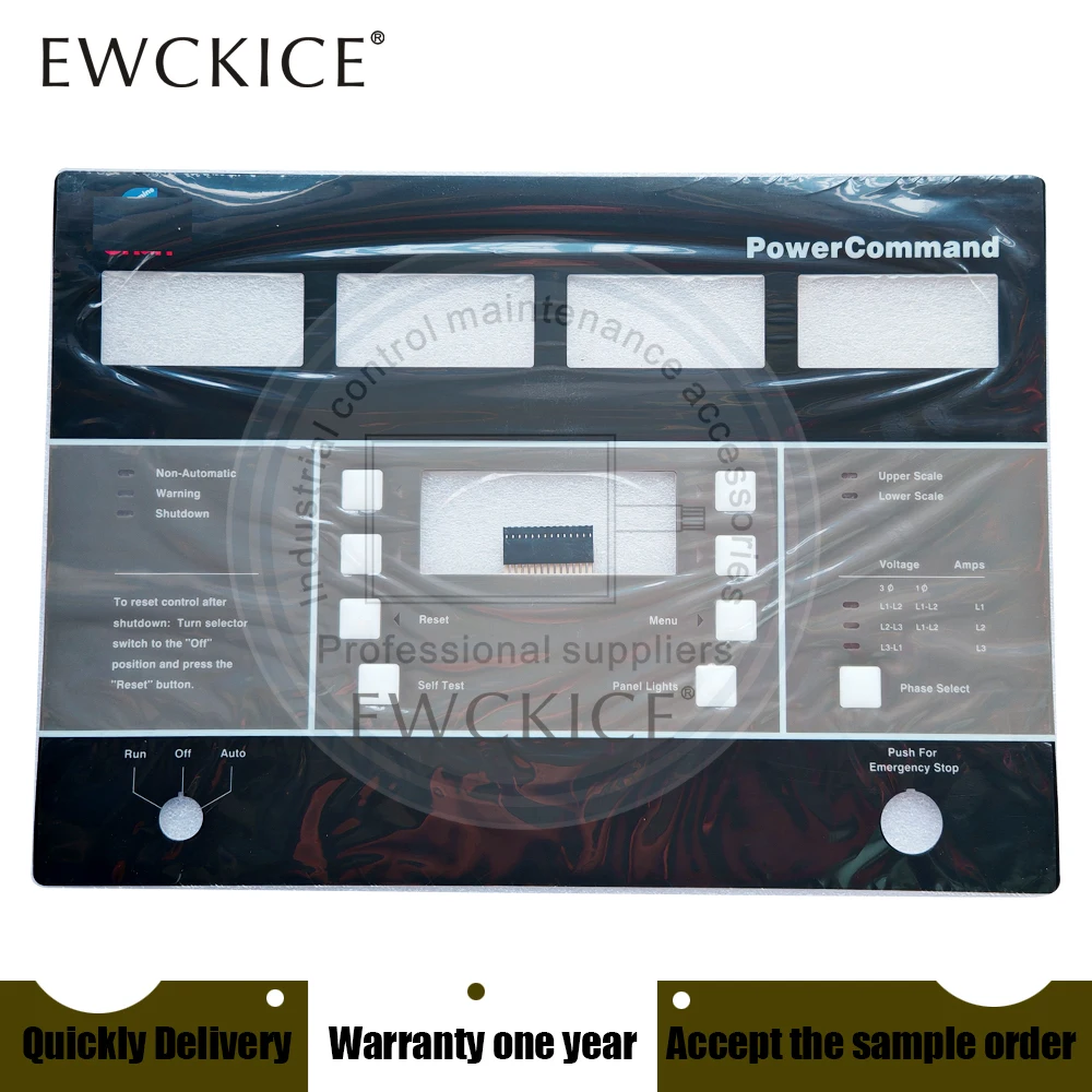 NEW PowerCommand PPC HMI PLC Membrane Switch Keypad Keyboard