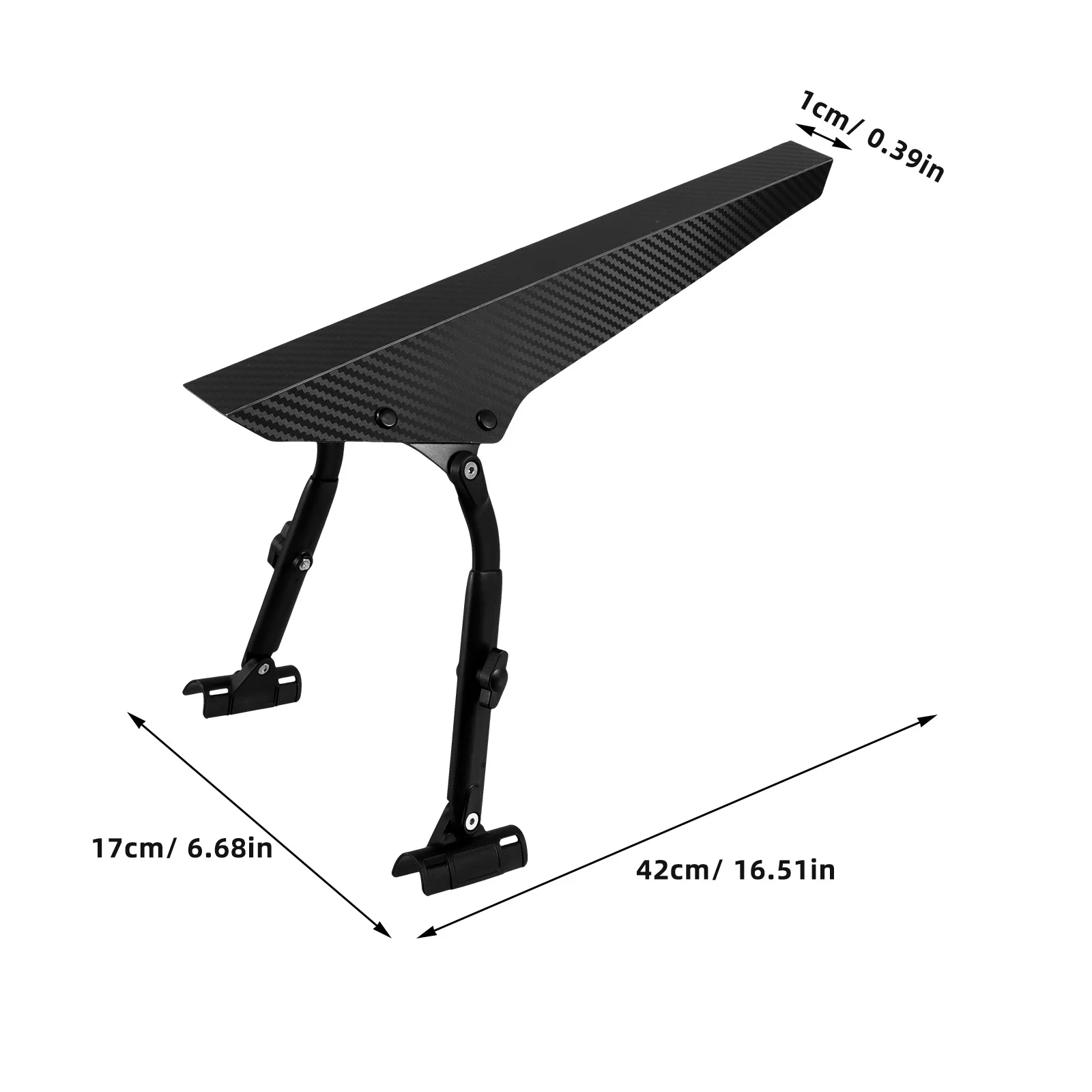 واقي طين للدراجة الخلفية قابل للتعديل عالميًا وخفيف الوزن وقابل للطي وتغطية كاملة لحماية الطين على الطرق الجبلية