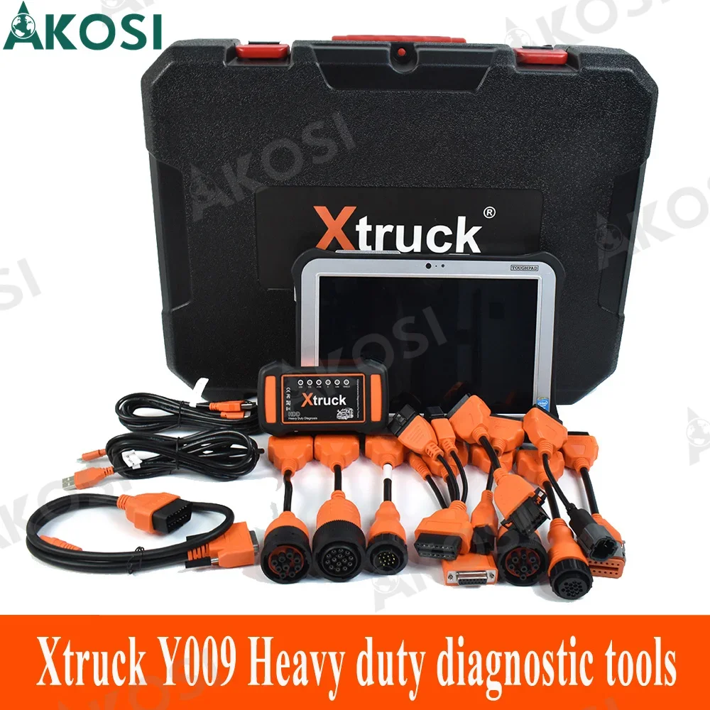 Heavy duty truck Auto Repair Xtruck Y009 HDD Universal Diesel Machinery diagnostic tools with FZ-G1 tablet PK HT-8A