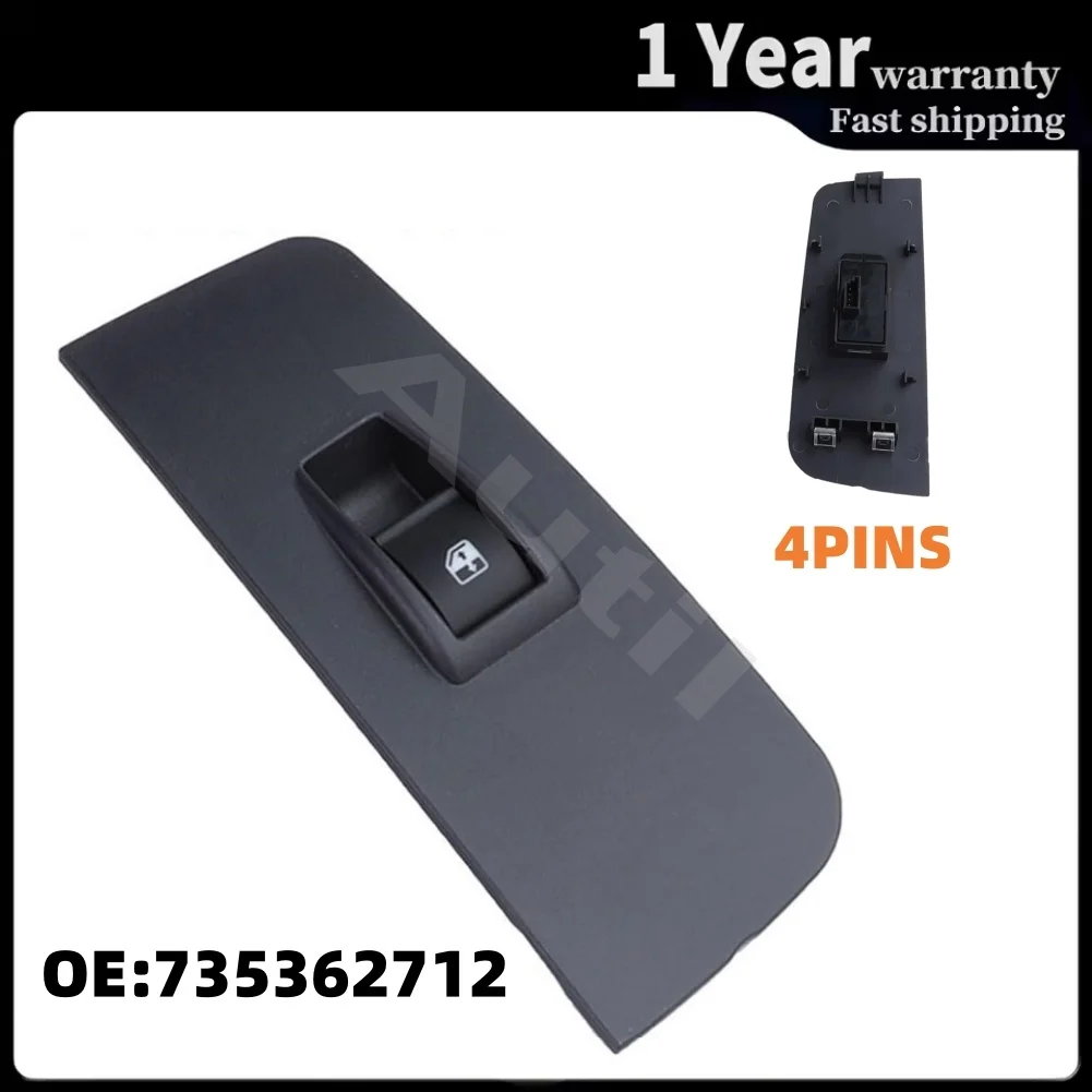 Single Power Window Lifter Switch 735362712 for Fiat Palio 2003 Electric Glass Control Button Replacement Car Accessories