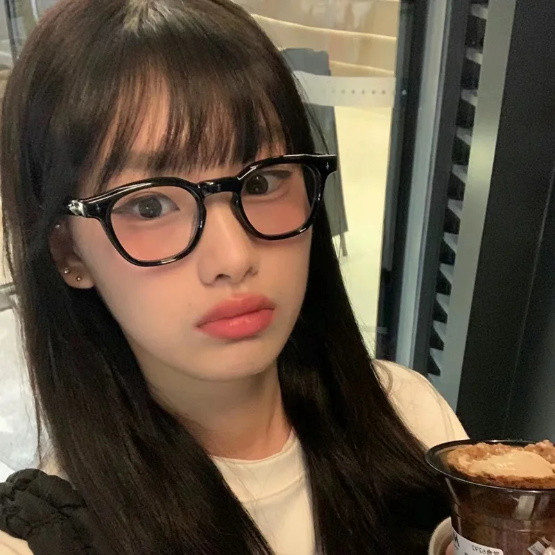New Fashion Frames for Women Glasses Korean Style Square Shape Men\'s Glasses Frame Anti Blue Light Glasses Women