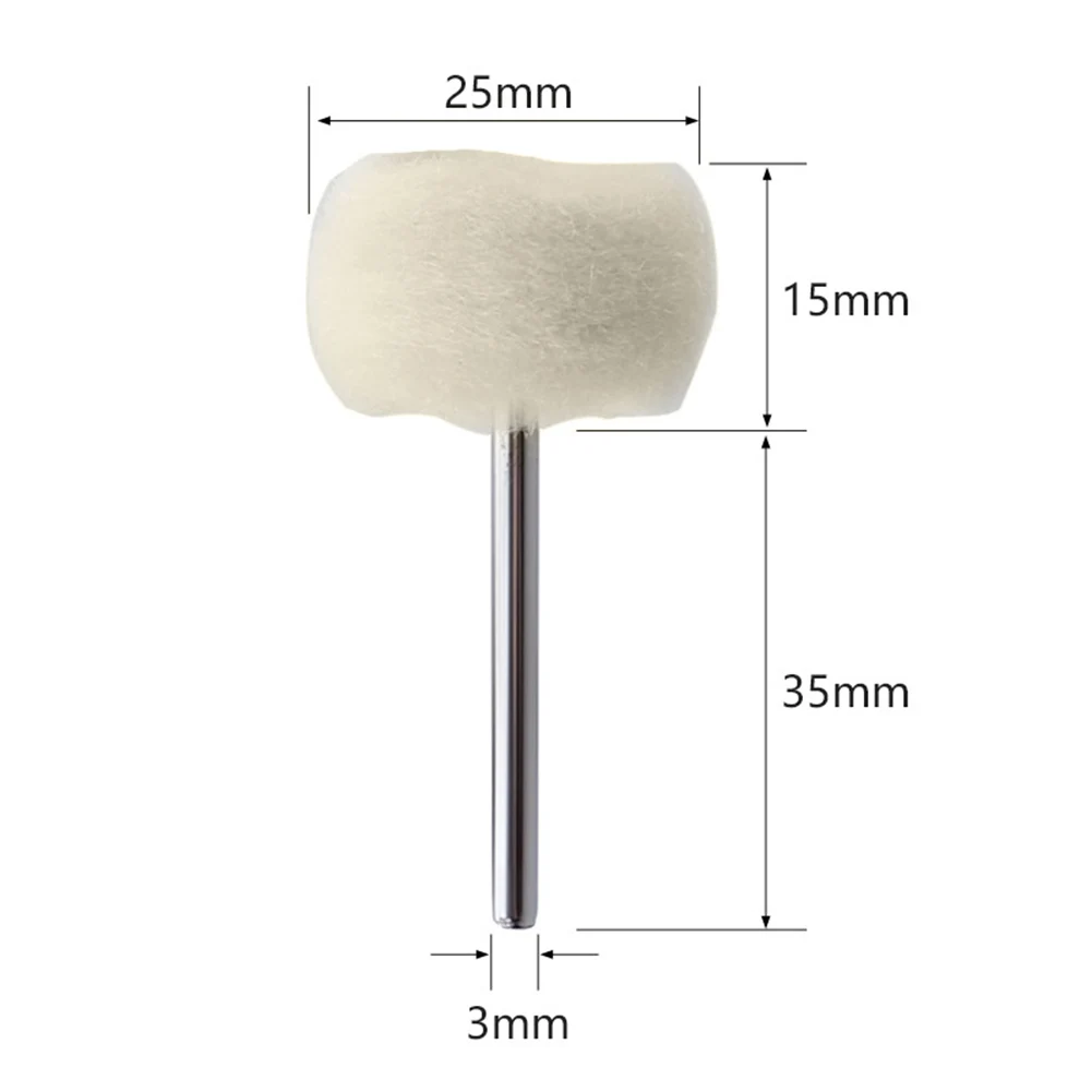 

1-20PCS 3mm Polishing Wheel Shank Wool Polishing Abrasive Brush Grinding Buffing Wheel Hand Tools Polishing Rotary Tool