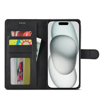 Kožené pouzdro s flipem a pouzdrem na telefon s pouzdrem pro iPhone 16 15 14 13 12 11 Pro Max XS XR 8 7 Plus SE Mini 16E s výsuvným slotem pro vizitky 10 nejlepší prodej otočení zásobníku - №1