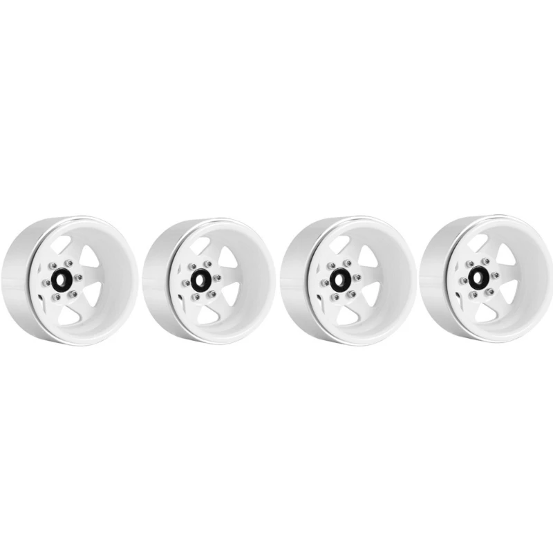 4pcs 1.9 Inch Metal Rims for Remote Control Crawlers Easy to Install and Remove