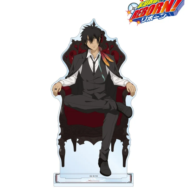 REBORN! Anime Figure Stand William Cosplay Keychains Acrylic Figure Stand 15cm Wholesale Ornament Model Plate Desk Decor Gifts