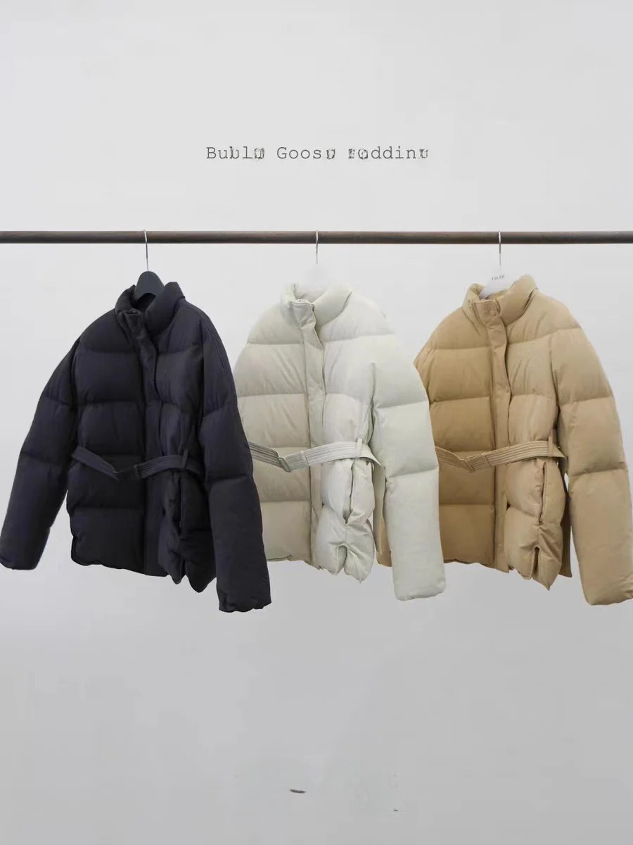 معطف نسائي من Orta Puffer Jaet بياقة واقفة فضفاض دافئ للخبز ملابس خارجية متعددة الألوان غير رسمية للتنقل معطف Sle Du down