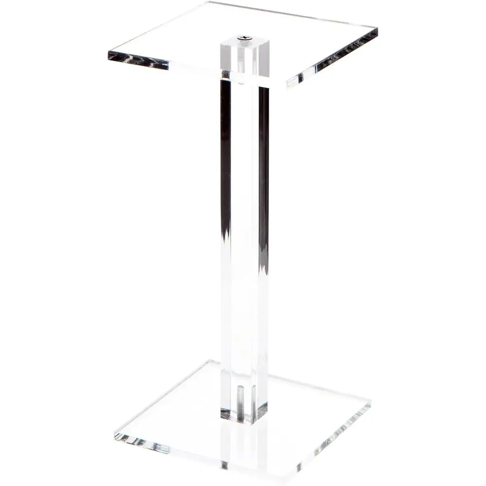 

Акриловая квадратная подставка для дисплеев, 8,5 дюймов высотой x 4 дюйма шириной x 4 дюйма глубиной (3/8 дюйма толщиной), набор из 3 штук