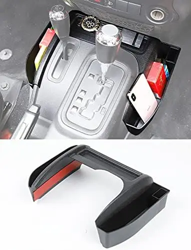 

Savadicar GT-3 JK Shifter Box for 2011-2018 Wrangler - USB Slot, Black Interior Organizer